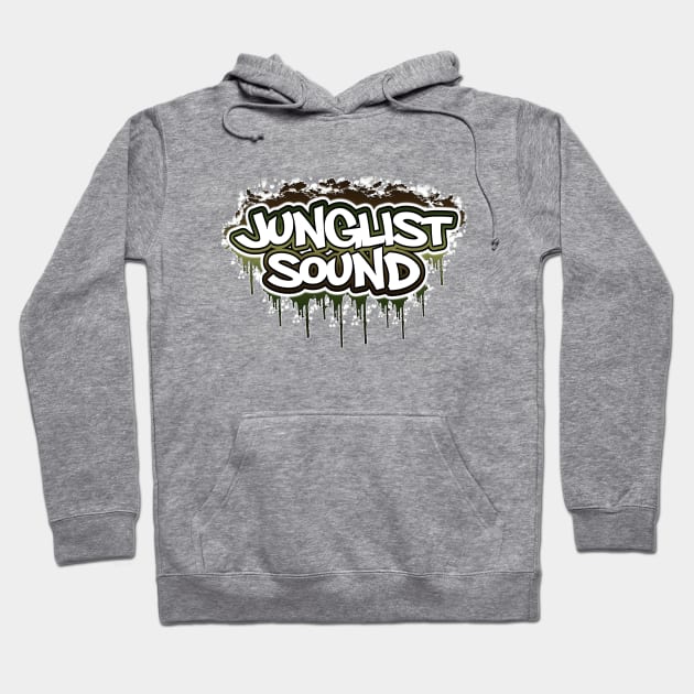 Junglist Sound-Drip-Camo Hoodie by AutotelicArt